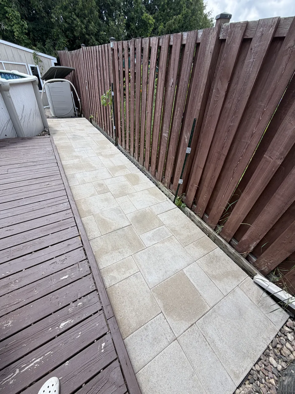 Side Yard Interlock Walkway Transformation